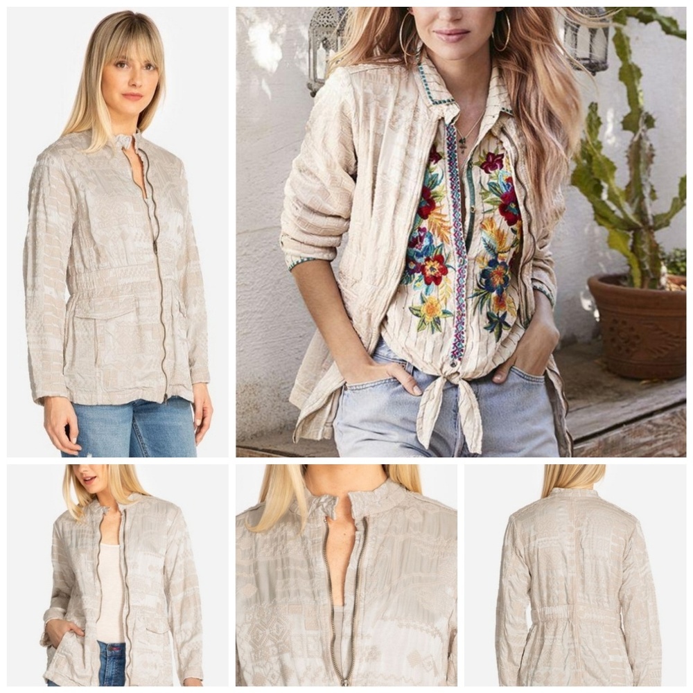 Johnny Was Bordi Satin Jacket NWOT